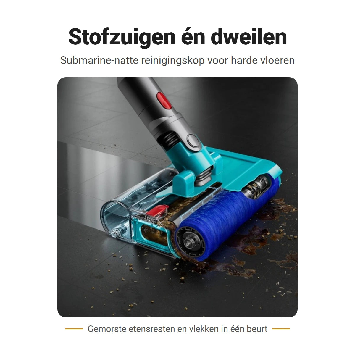 Dyson V15s Detect Submarine stofzuigt en dweilt in één beurt met de Submarine-natte reinigingskop